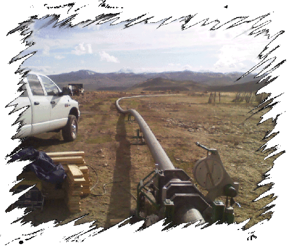 HDPE Pipeline installation Northern Nevada